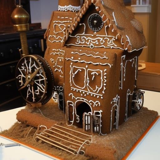 Steampunk Gingerbread House Fusion