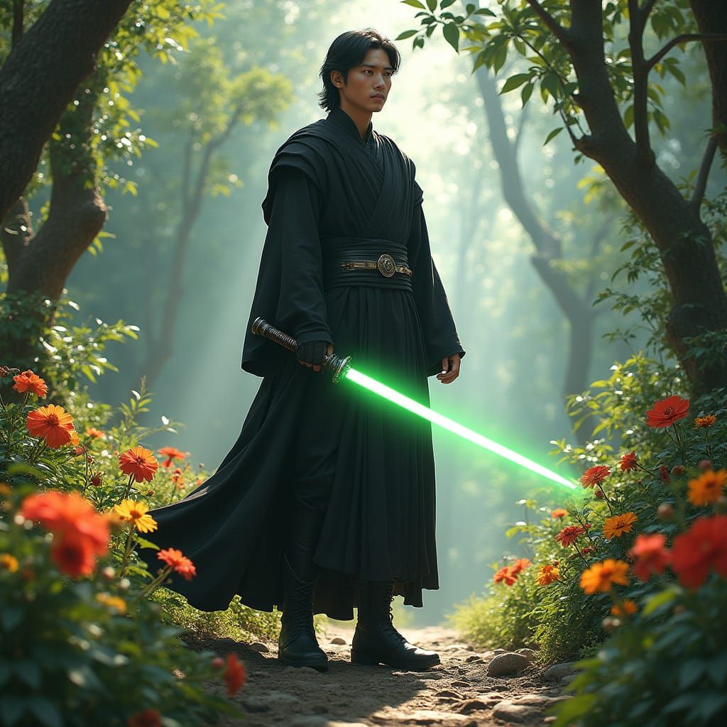 Ancient Wisdom in Cyberpunk robes - A Mixed Heritage Jedi