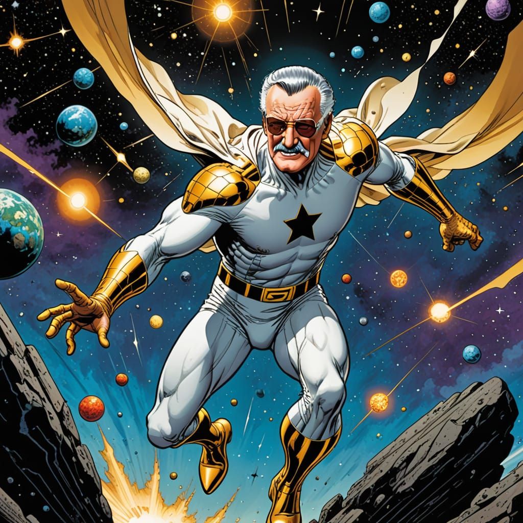 Stan Lee Soars as Cosmic Superhero
