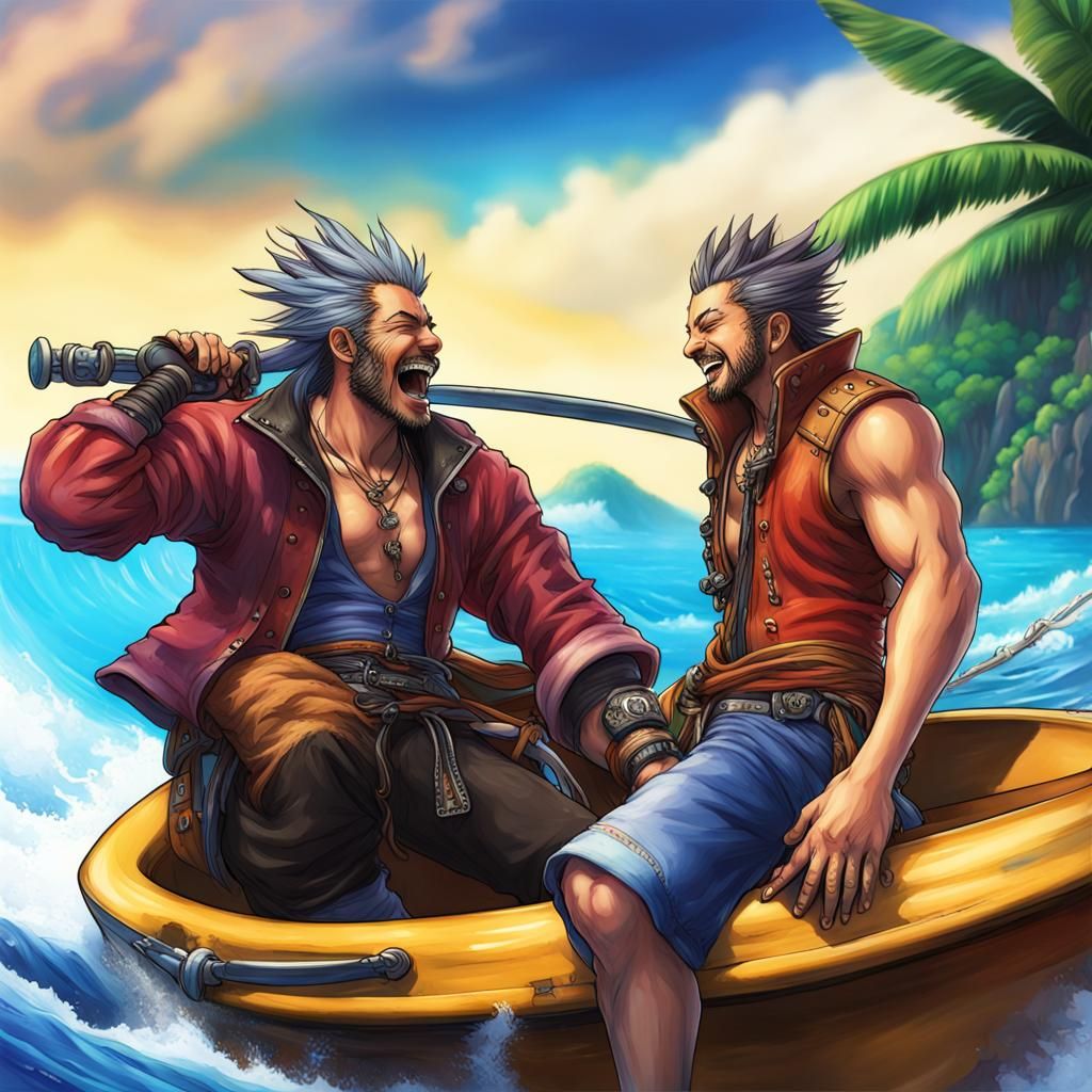 Auron and Jecht's Hawaiian Vacation: Hyperrealistic Splash A...