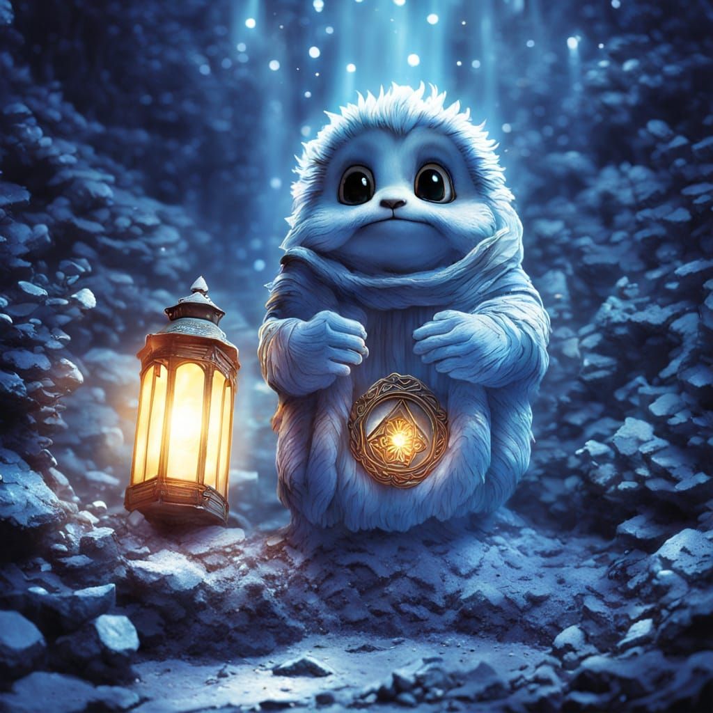 Ethereal Guardian of Light in Fantasy Art Style