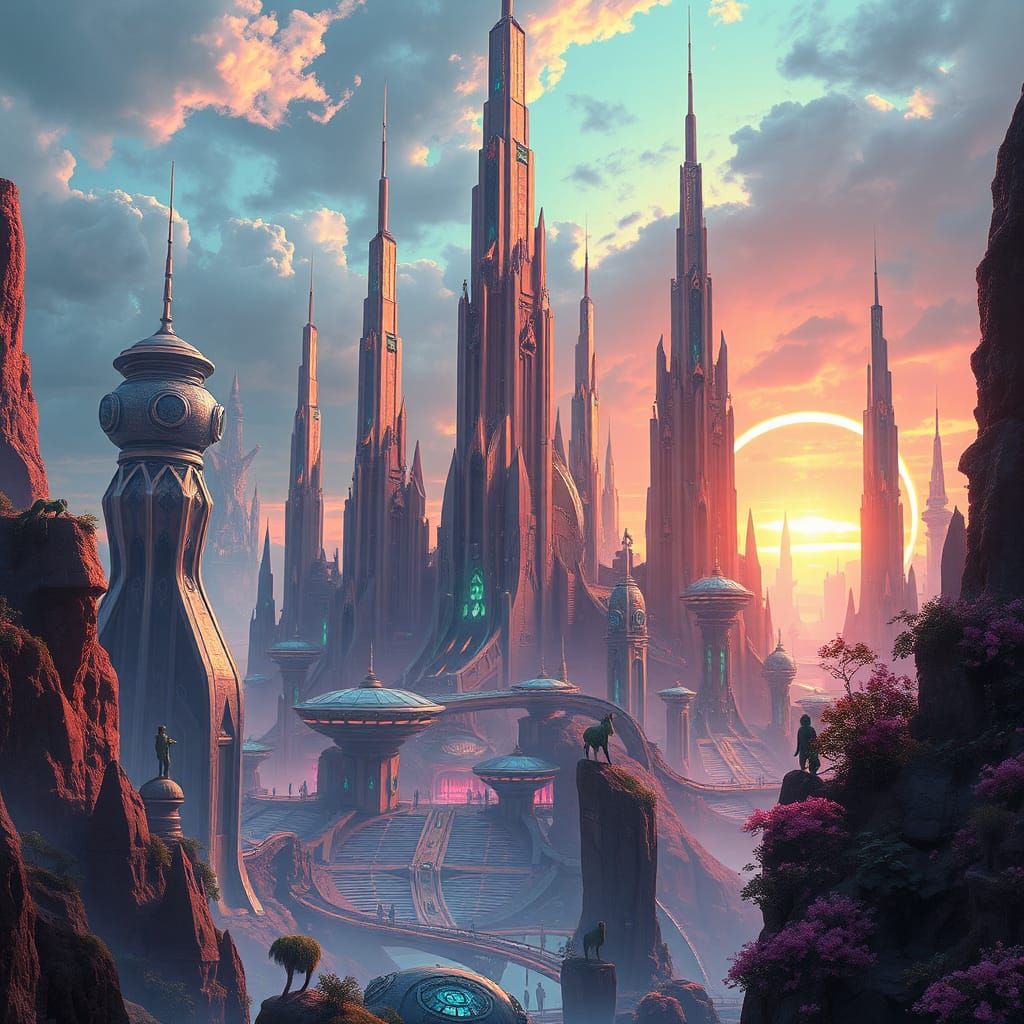 Futuristic Cityscape in the Next Millennium