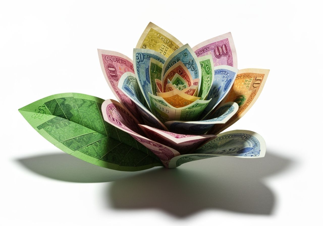 Banknote flower.