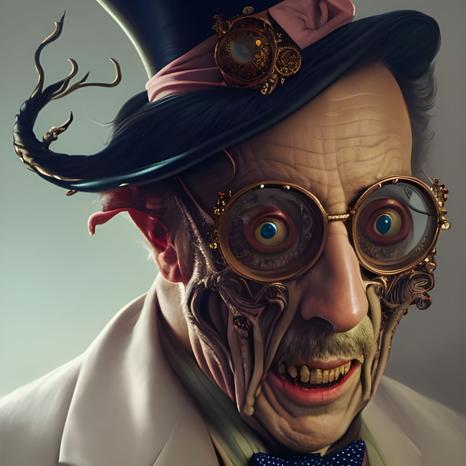 Mad Doctor from Wonderland: Ornate Digital Portrait