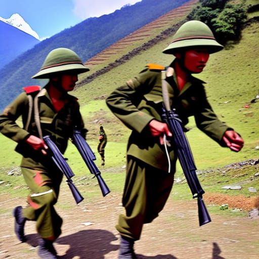 Gurkha Soldiers Training in Nepal Mountains