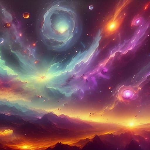 Cinematic Purple Nebula in Space