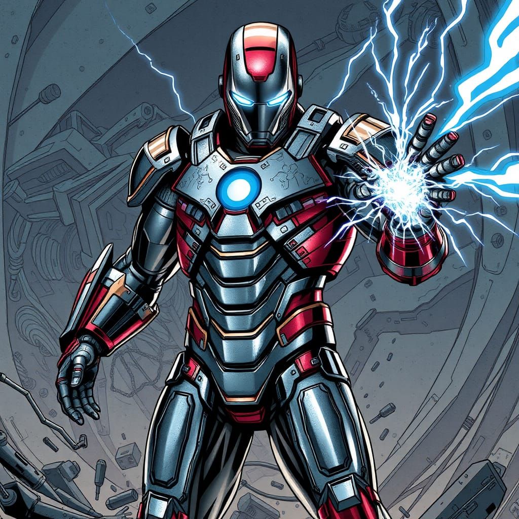 Magneto in Iron Man Suit, Syd Mead Mecha Design