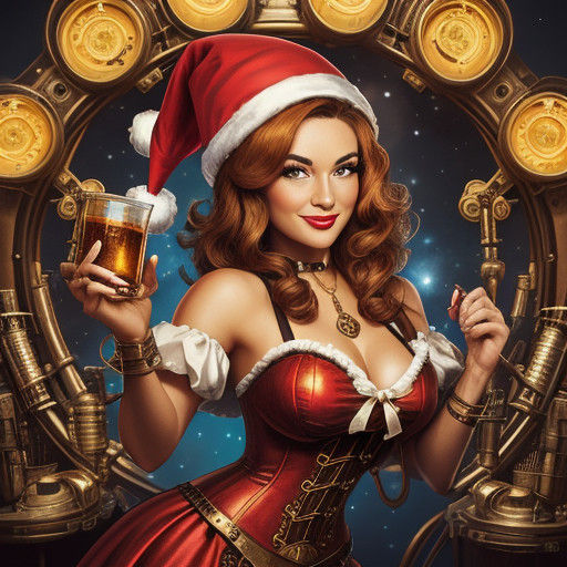 Steampunk Siren in Holiday Cheer
