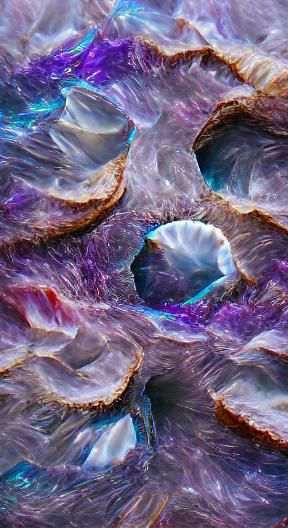 Abstract Geode Pattern in 8K Resolution
