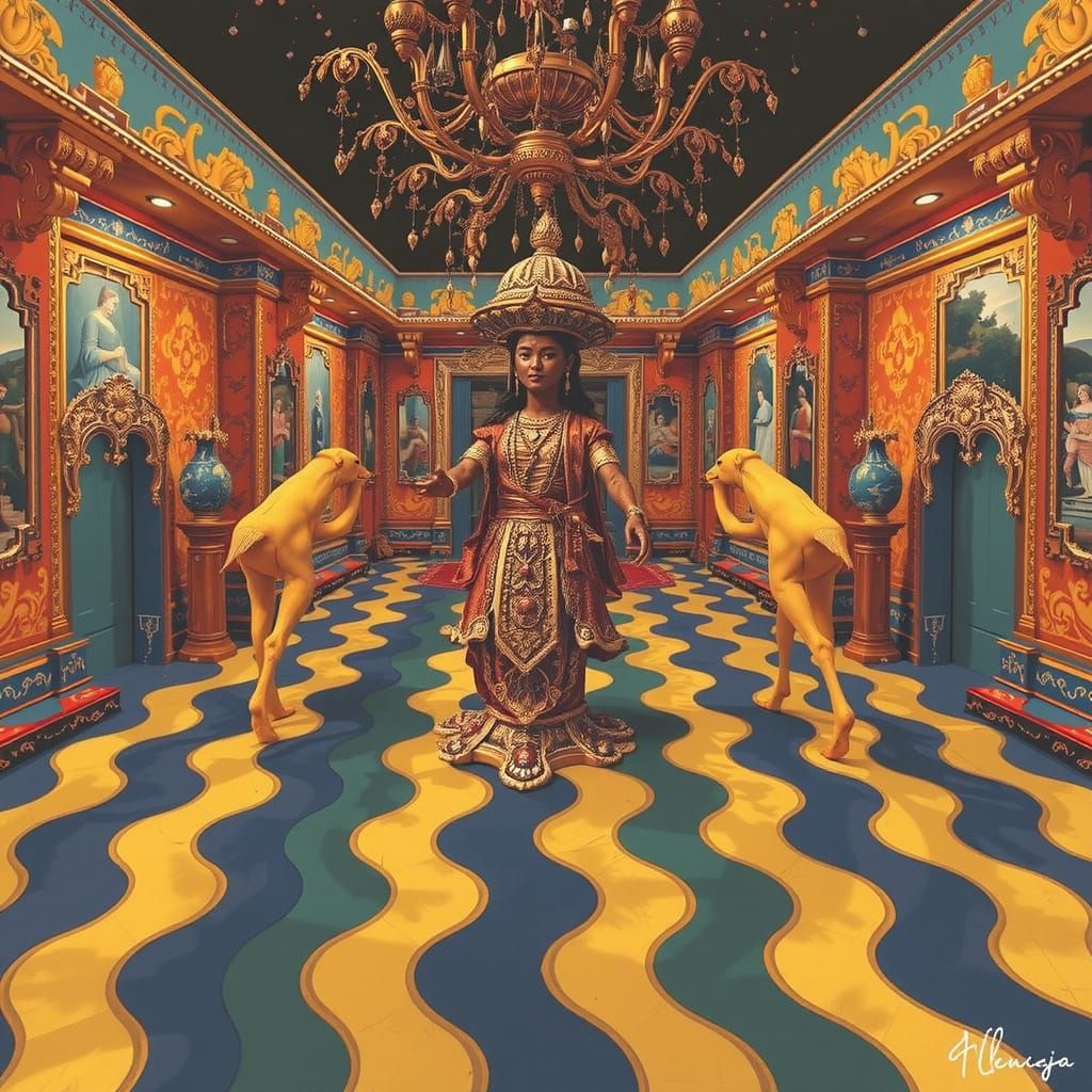 Photorealistic Portrait with Vibrant Colors and Sharp Focus