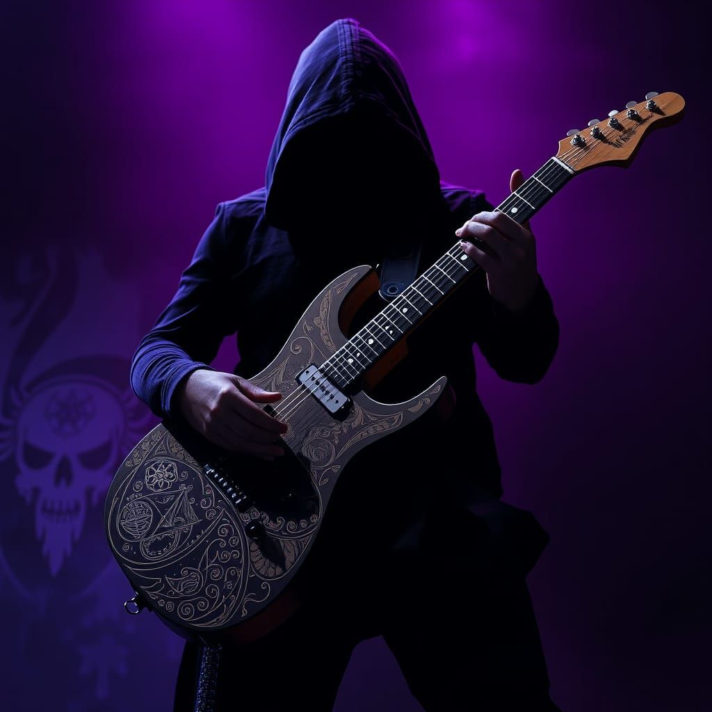 Dark Guitar Player