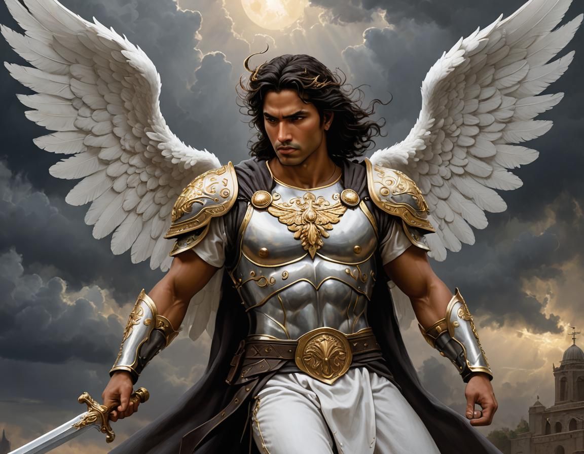 Warrior Angel in Celestial Armor