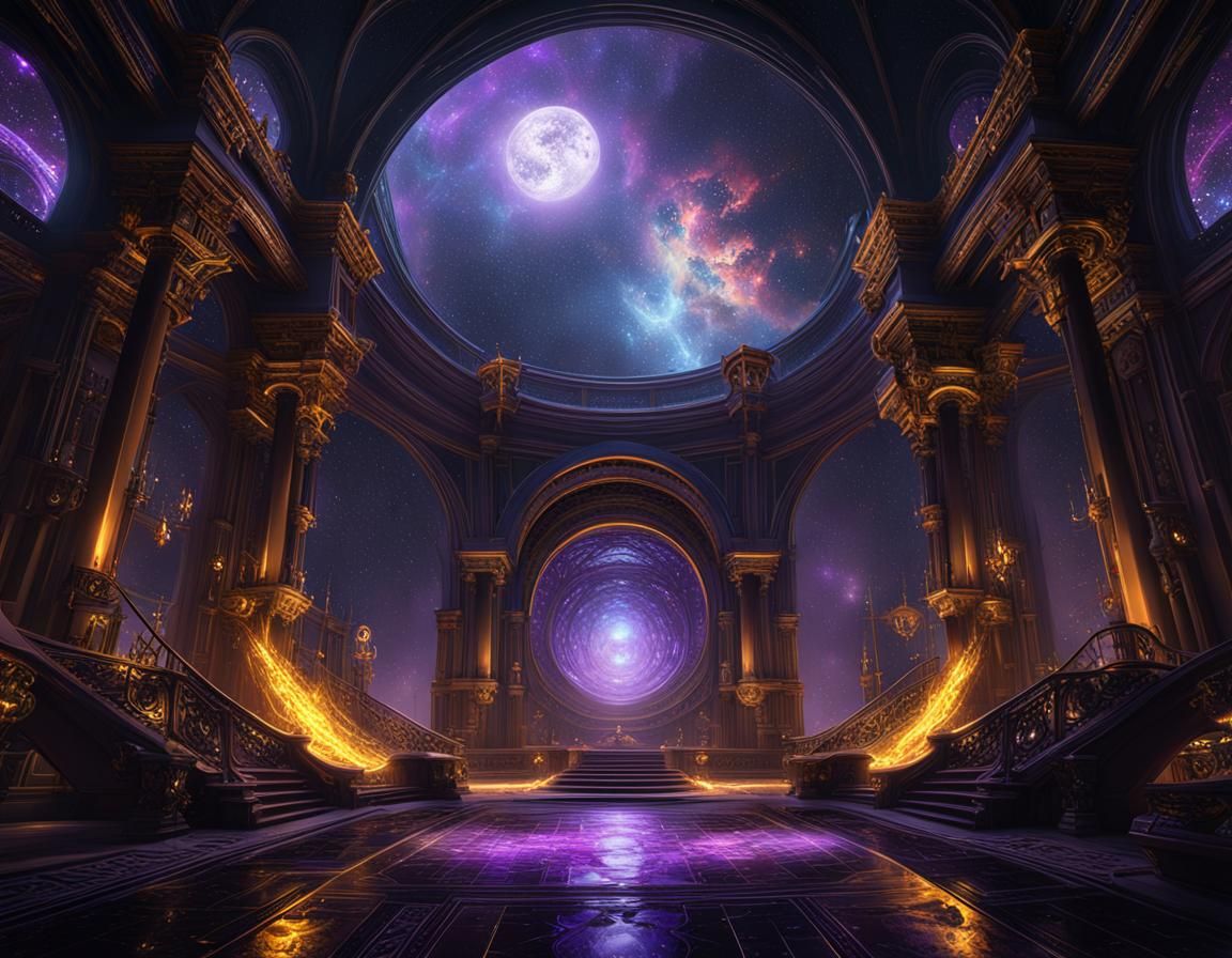 Stars in Space: Dark Fantasy Concept Art