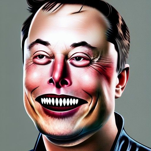 Realistic Portrait of a Toothless Man