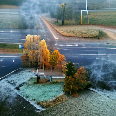Lithuanian Autumn Morning: A Peaceful Scene