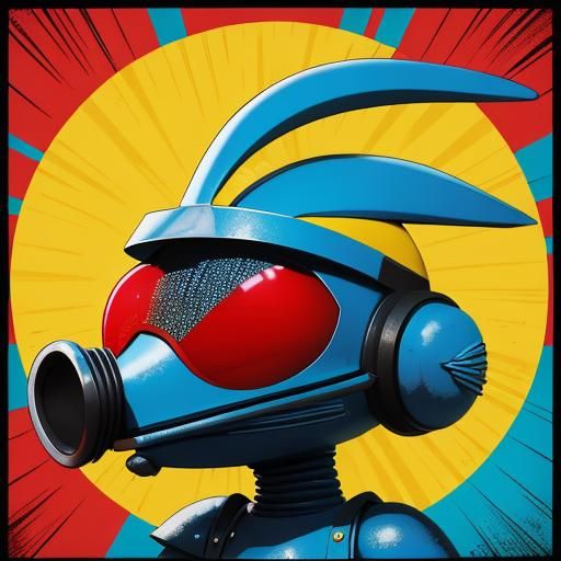 Marvin the Martian Confronts Bugs Bunny: Hyperrealistic Pop ...