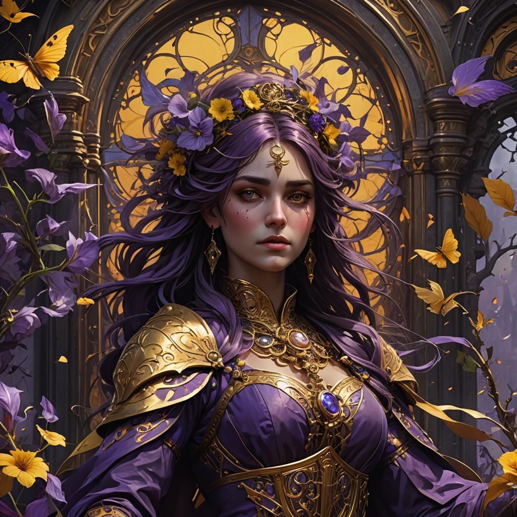 Dark Fantasy Serenade: Hyperdetailed Digital Art