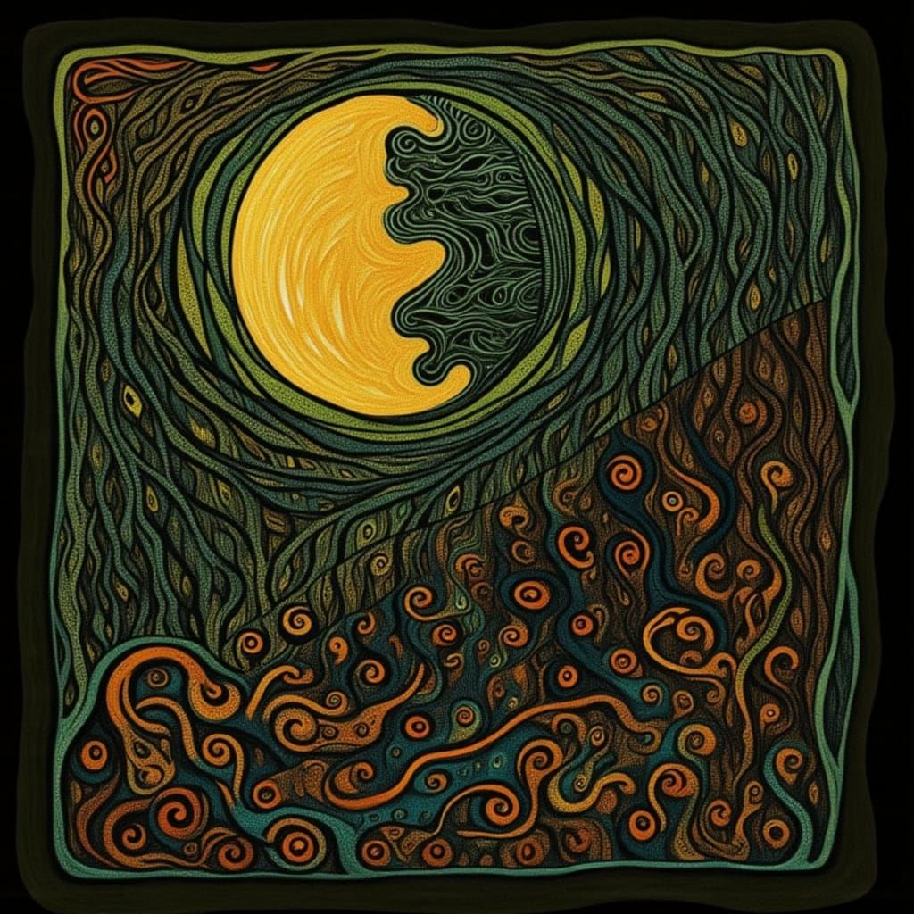 Supernatural Martian Swirls Abstract Art