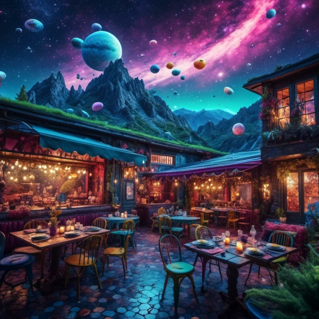 Alien Rock Band Plays on Saturn