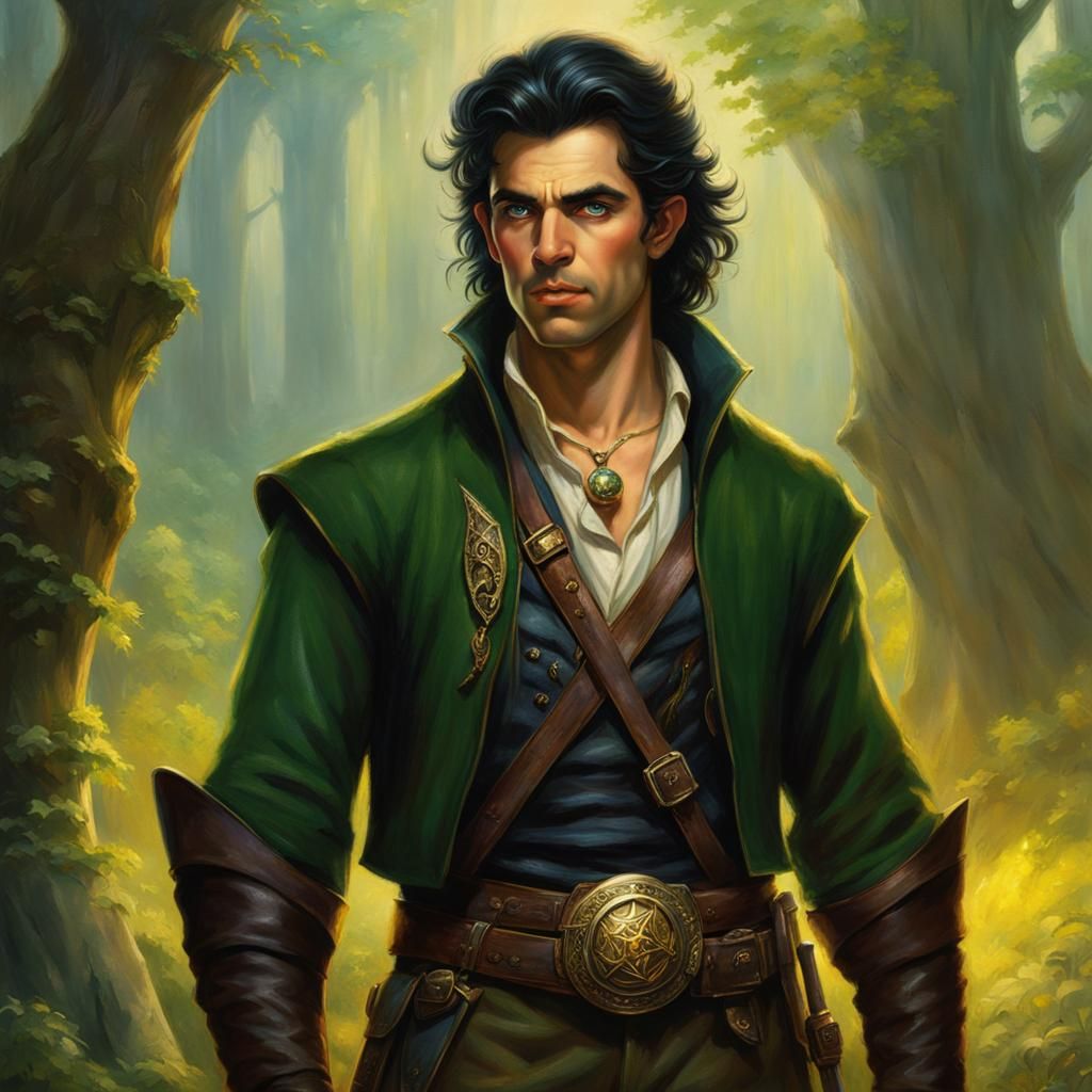 Ethereal Fantasy Ranger in Hyperdetailed Style