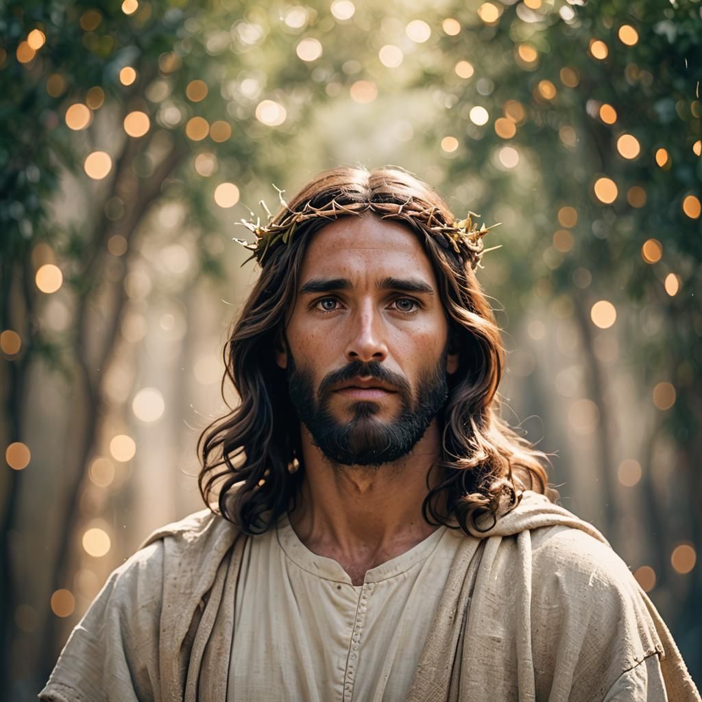 Jesus Christ: Professional Photography with Bokeh