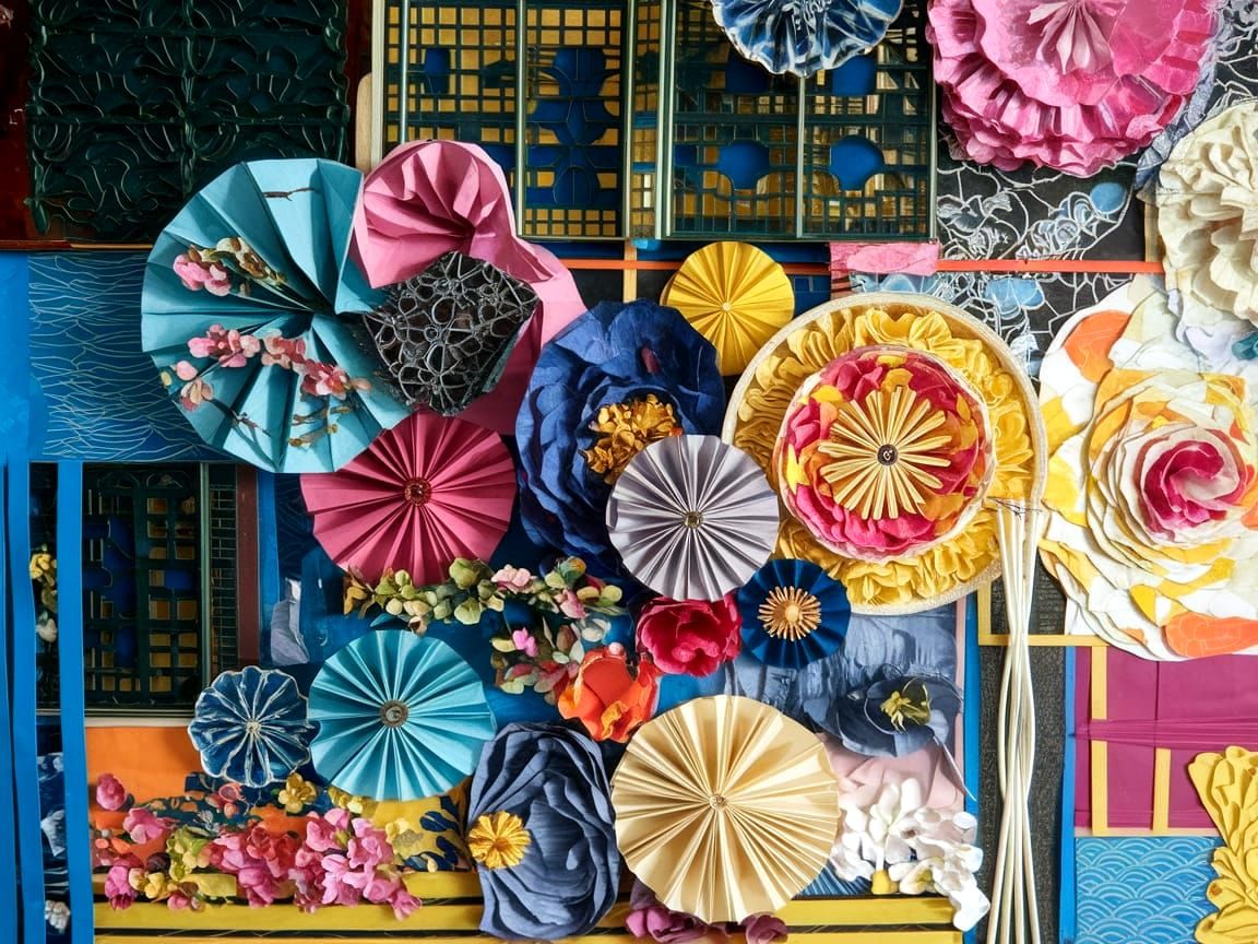 3D Textured Paper Collage