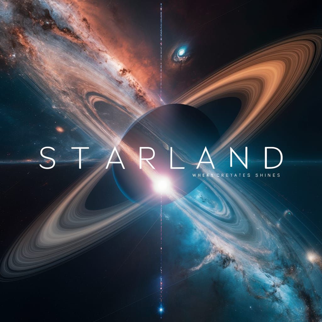 Cosmic StarLand: Saturn and Distant Galaxies