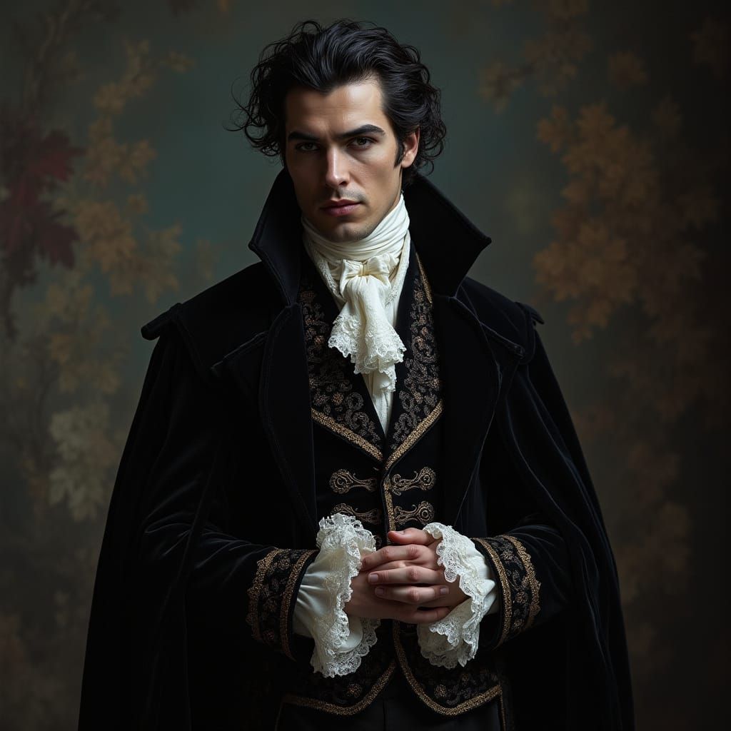 Gothic Vampire Prince in 18th Century French Style