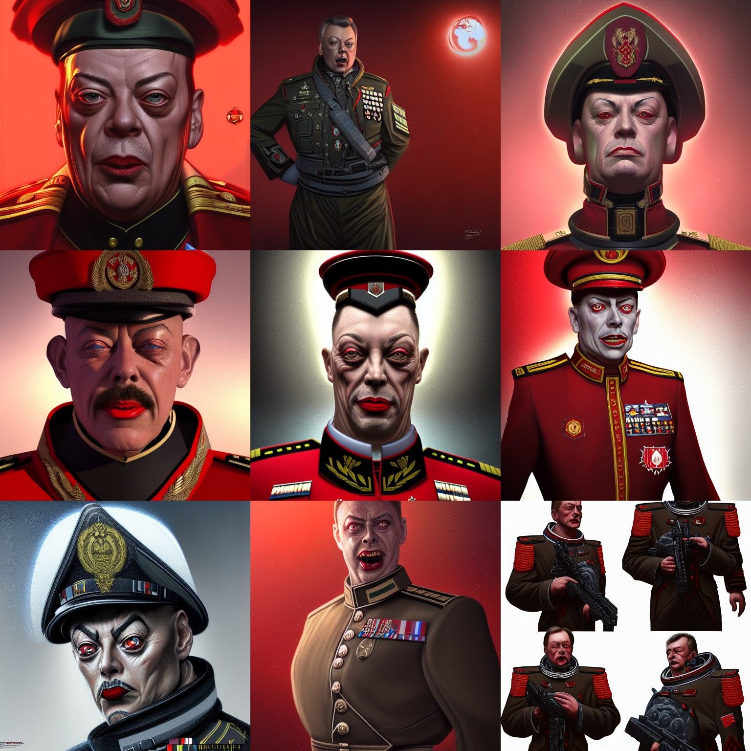 Anatoly Cherdenko Portrait in Space, Hyperdetailed Art