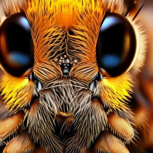 Honey Bee Close-Up