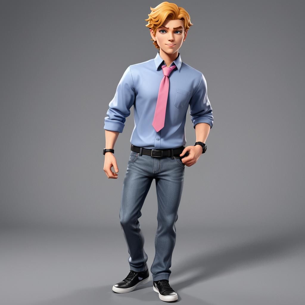 Senpai in 3D: Friday Night Funkin' Character