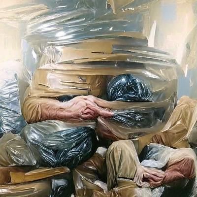 Poignant Oil Painting Reflecting Fleeting Time