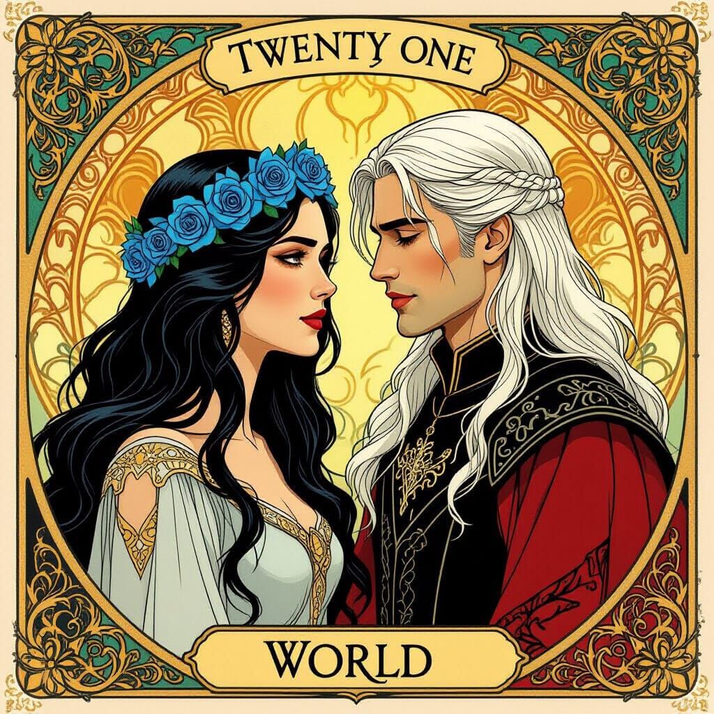 Lyanna Stark & Rhaegar Targaryen Tarot World Card