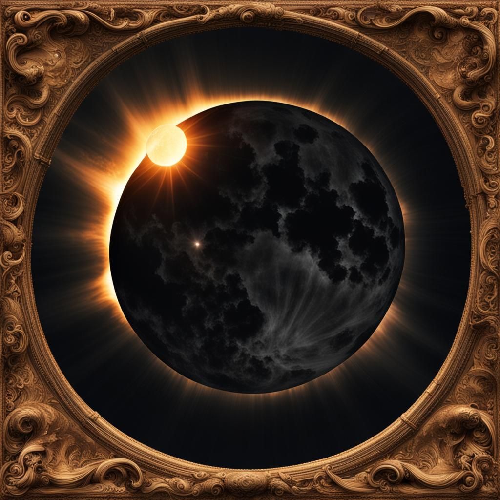 Nostalgic Eclipse Over a Peaceful World
