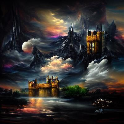 Dark Fantasy Castle in 8k Resolution