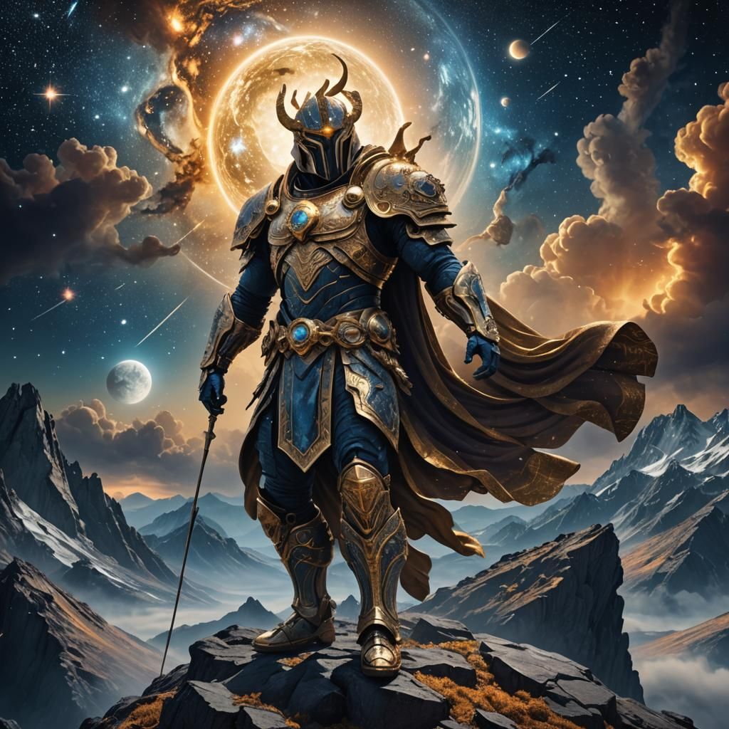 Iapetus: Mythological God in a Celestial Landscape