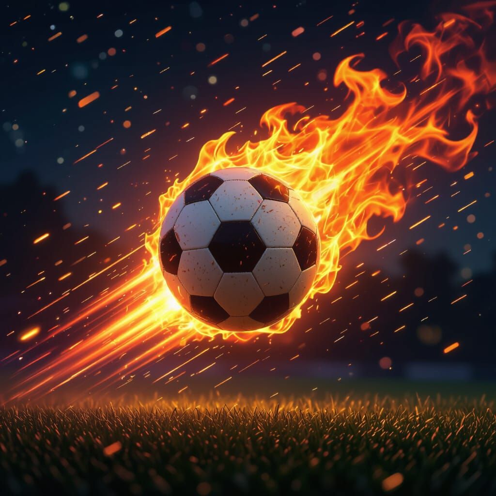 Fiery Soccer Ball Meteor Streaks Through Night Sky