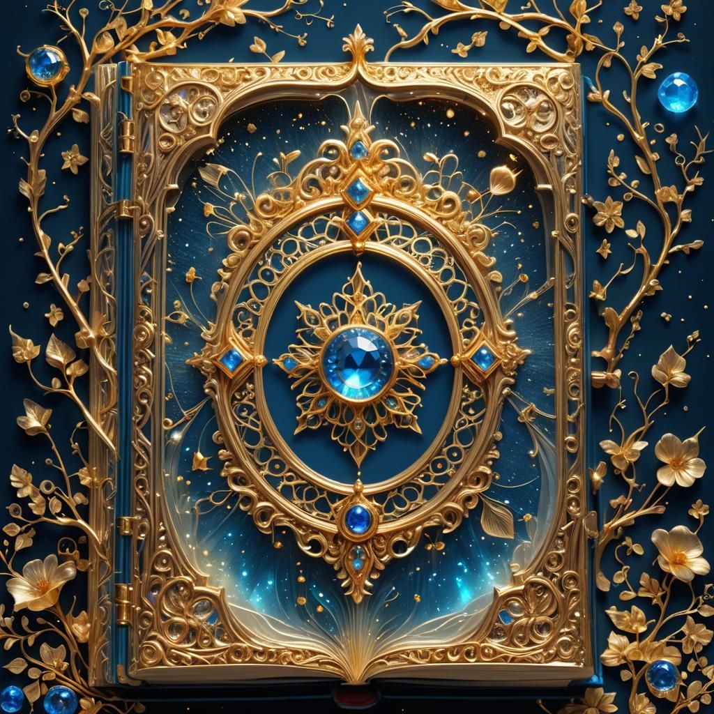 Golden Magic Book: Glass Art in Cosmic Style