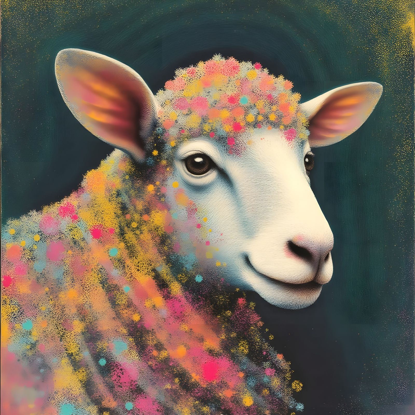 Ingrid the Sheep Enjoys Avant-Garde Theatre with Cotton Cand...