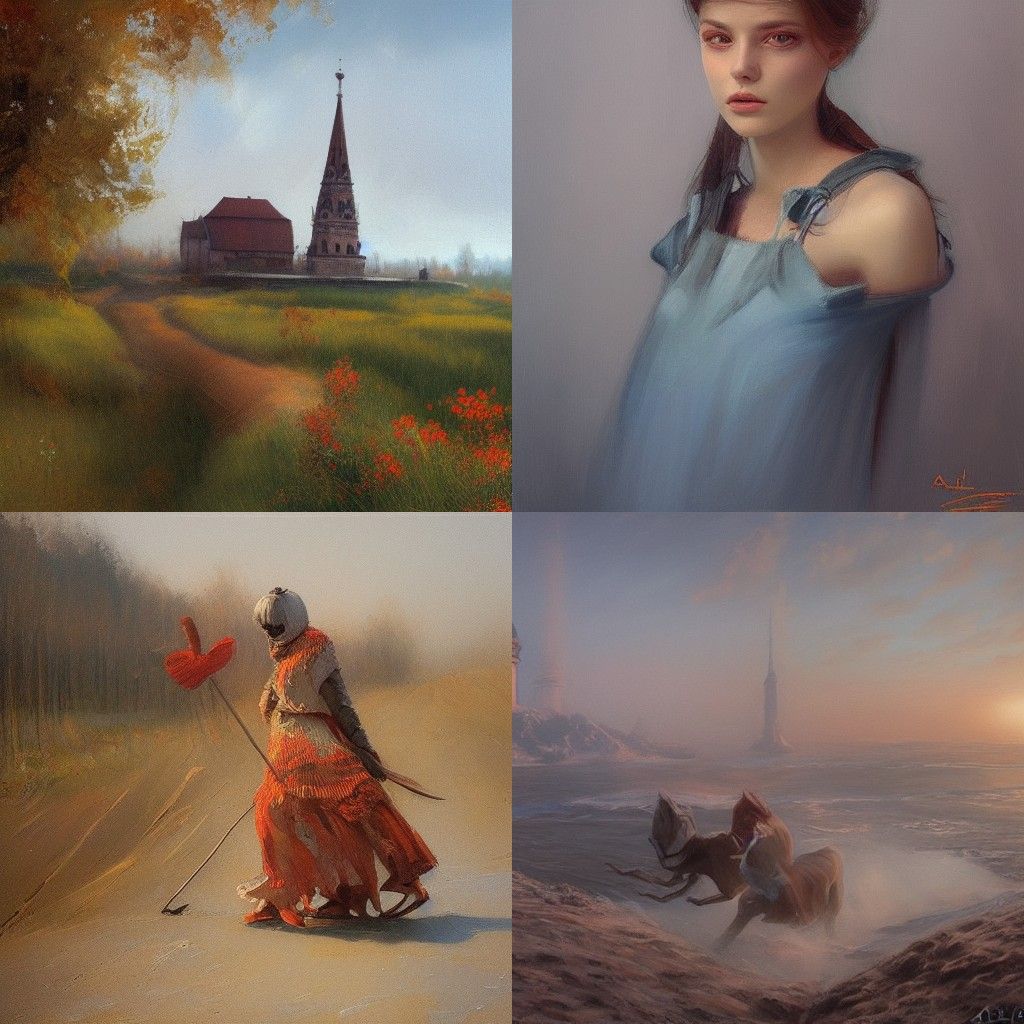 Artwork in the Style of Andrei Pervukhin