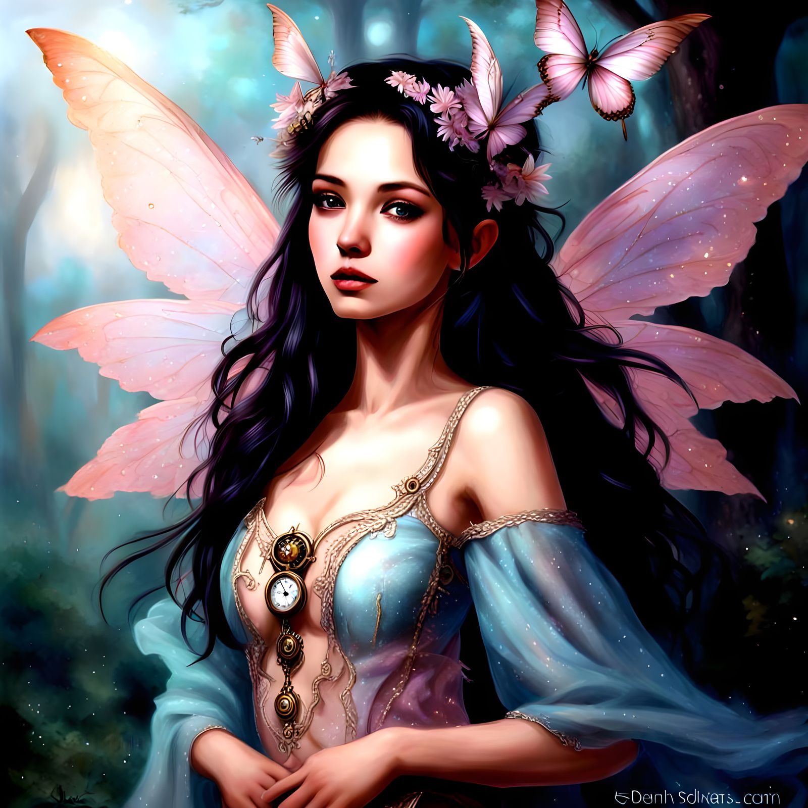 Mythic Daeni Fairy in Whimsical Dreamscape