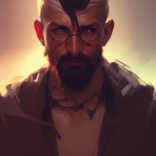 Hyperdetailed RPG Portrait in Aetherpunk Style
