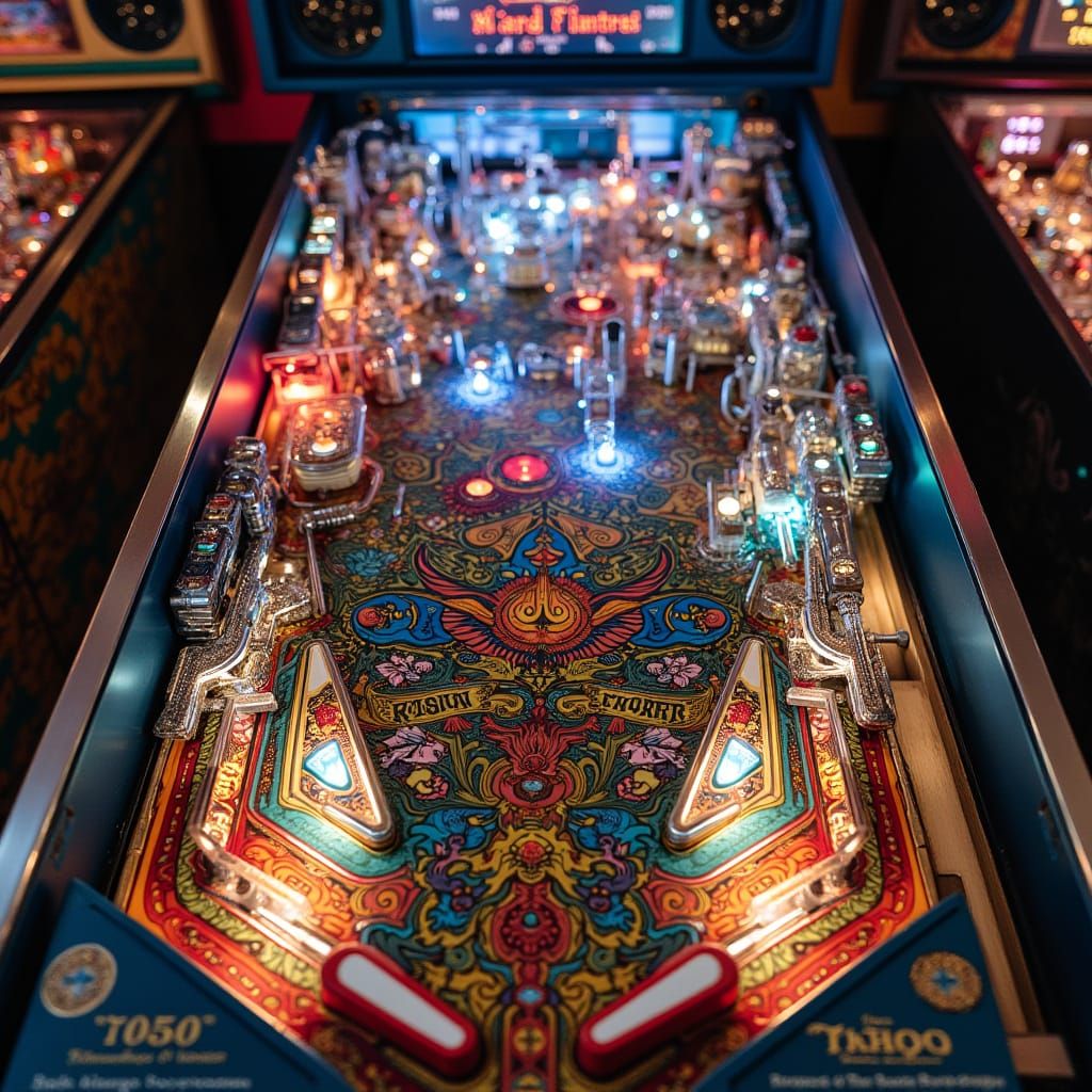 Magical Pinball Machine Playfield View