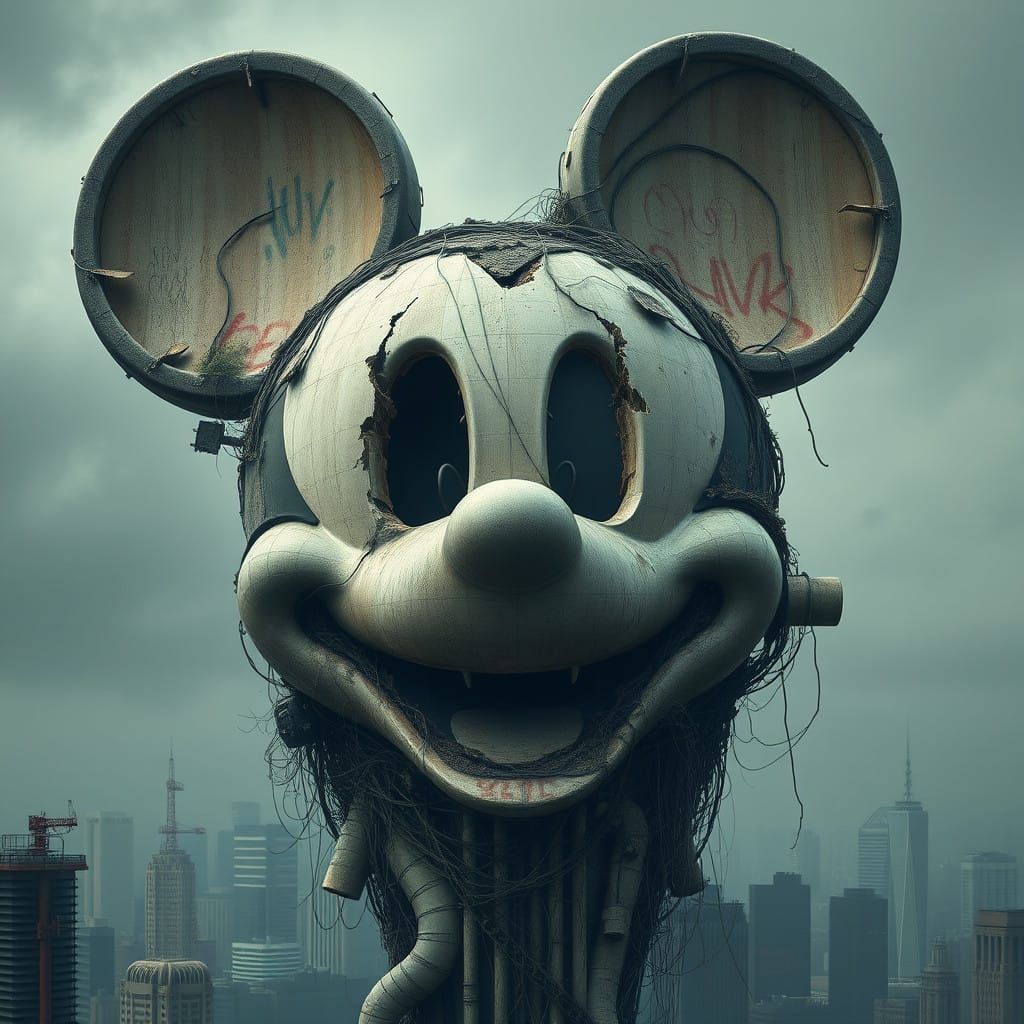 Decaying Dystopian Icon