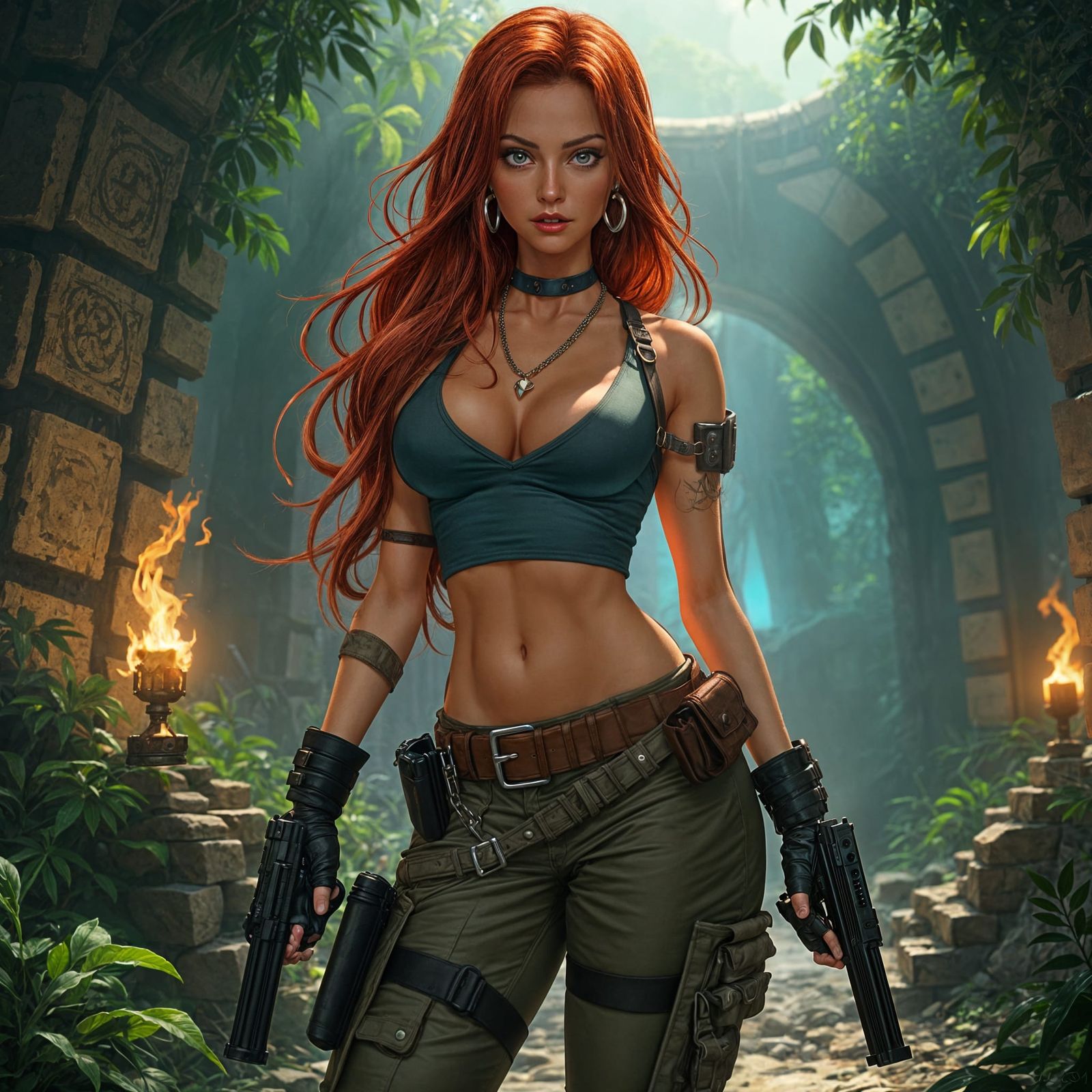 Jessica Rabbit as Lara Croft Character Mashup