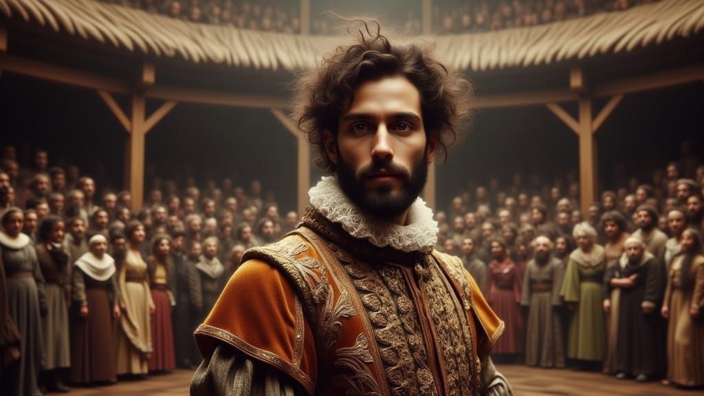 Edmund Shakespeare at the Globe Theatre in Renaissance Tapes...