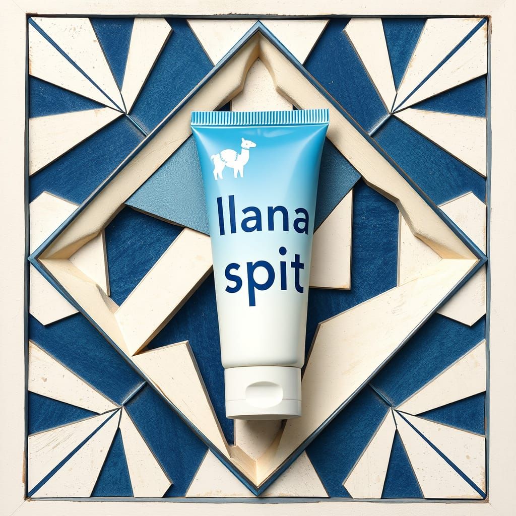 Cubist Tube of Skin Cream in Diamond Frame