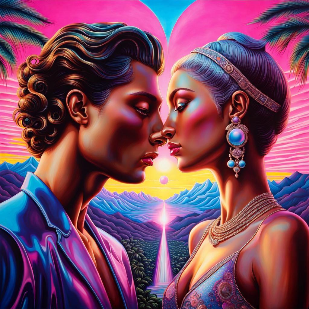 Divine masculine and divine feminine meet in love...