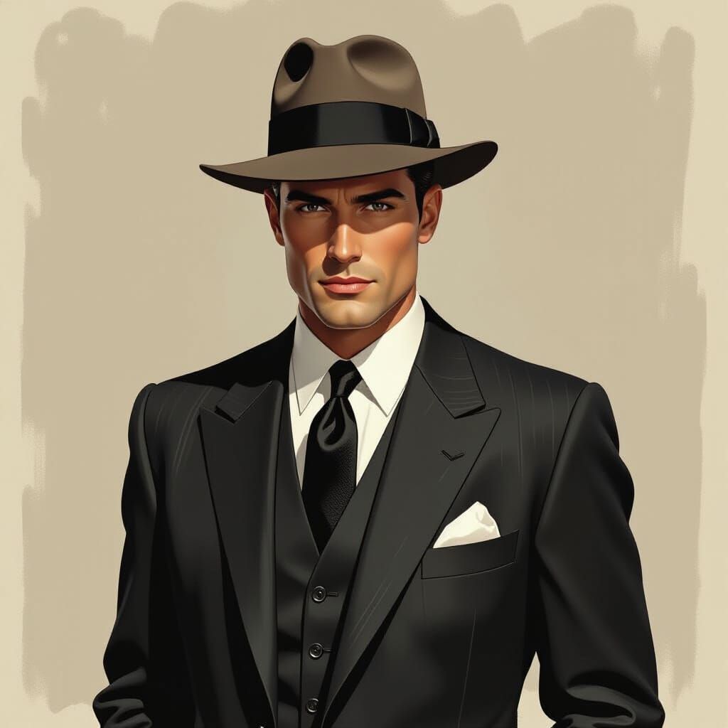 Sophisticated Men in Suits, Film Noir Style