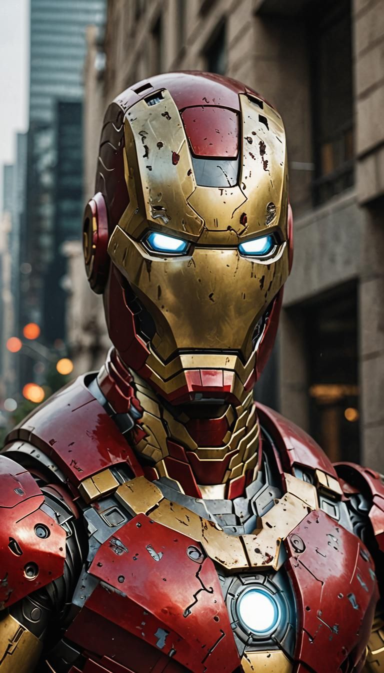 Iron Man with an Animal Face